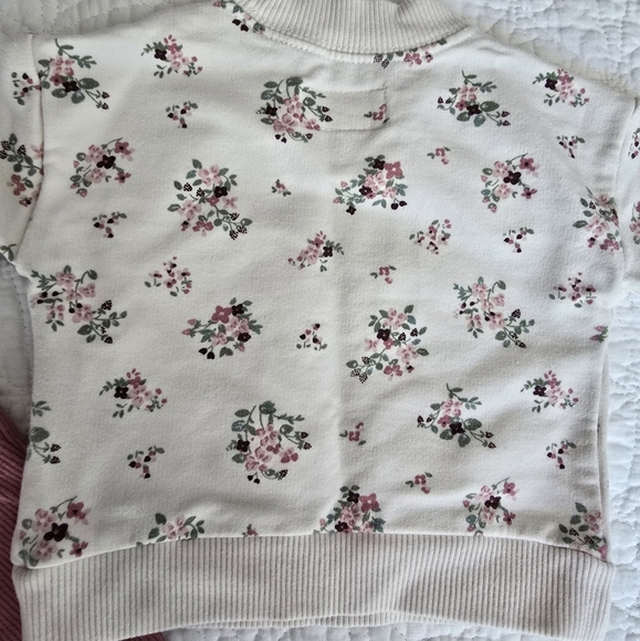 Carter's Little Planet Organic Cotton 2 PC FloralPullover And Pants Set Newborn - Picture 11 of 11